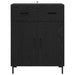 Bufet cu sertar Stejar Negru 69,5 x 34 x 90 cm Lemn compozit - WALTI WALTI