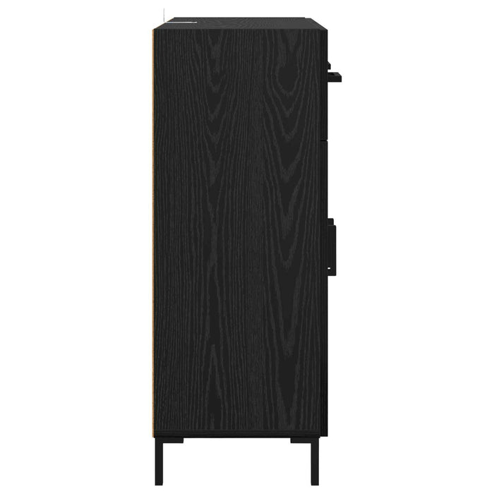 Bufet cu sertar Stejar Negru 69,5 x 34 x 90 cm Lemn compozit - WALTI WALTI