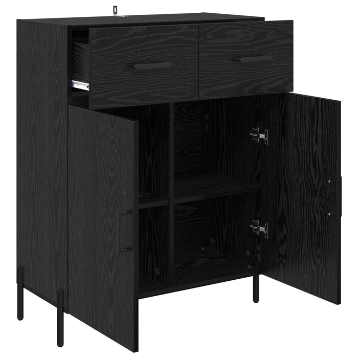 Bufet cu sertar Stejar Negru 69,5 x 34 x 90 cm Lemn compozit - WALTI WALTI