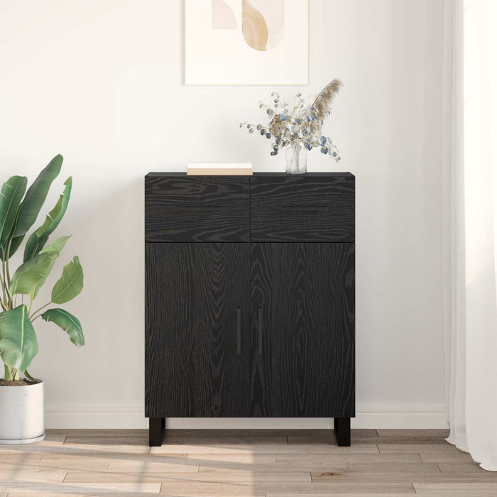 Bufet cu sertar Stejar Negru 69,5 x 34 x 90 cm Lemn compozit - WALTI WALTI