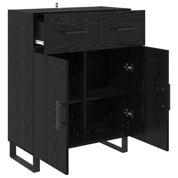 Bufet cu sertar Stejar Negru 69,5 x 34 x 90 cm Lemn compozit - WALTI WALTI