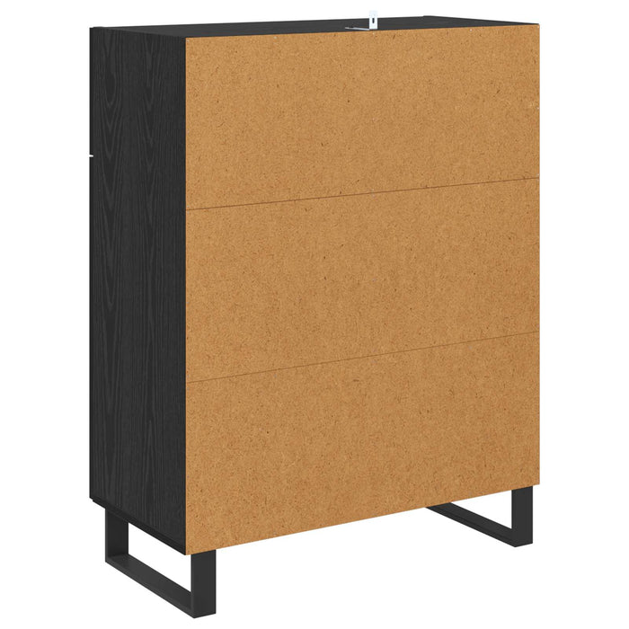 Bufet cu sertar Stejar Negru 69,5 x 34 x 90 cm Lemn compozit - WALTI WALTI