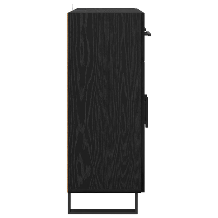 Bufet cu sertar Stejar Negru 69,5 x 34 x 90 cm Lemn compozit - WALTI WALTI