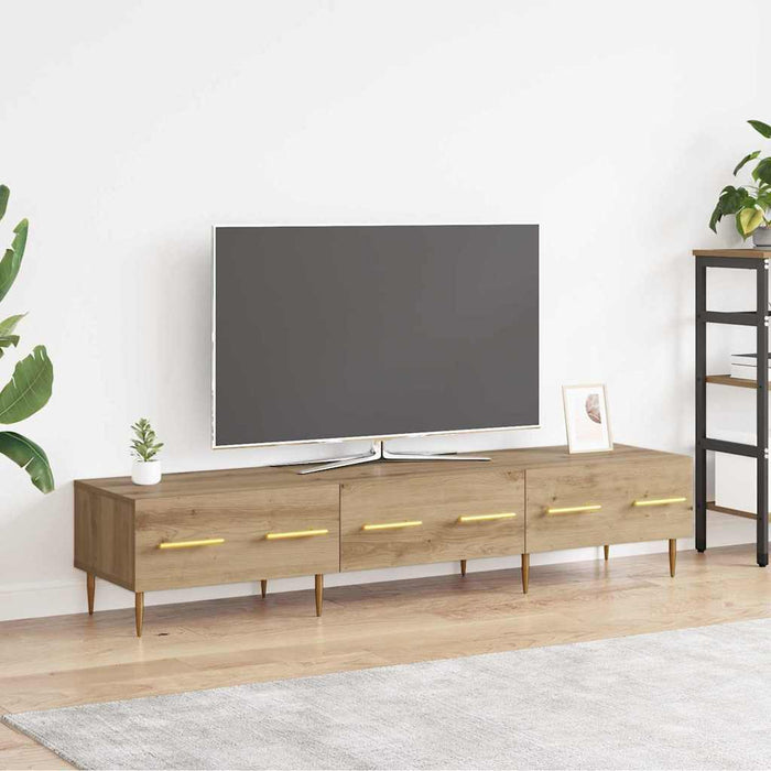 Cabinet TV Stejar Artizanal 150 x 36 x 30 cm Lemn compozit - WALTI WALTI