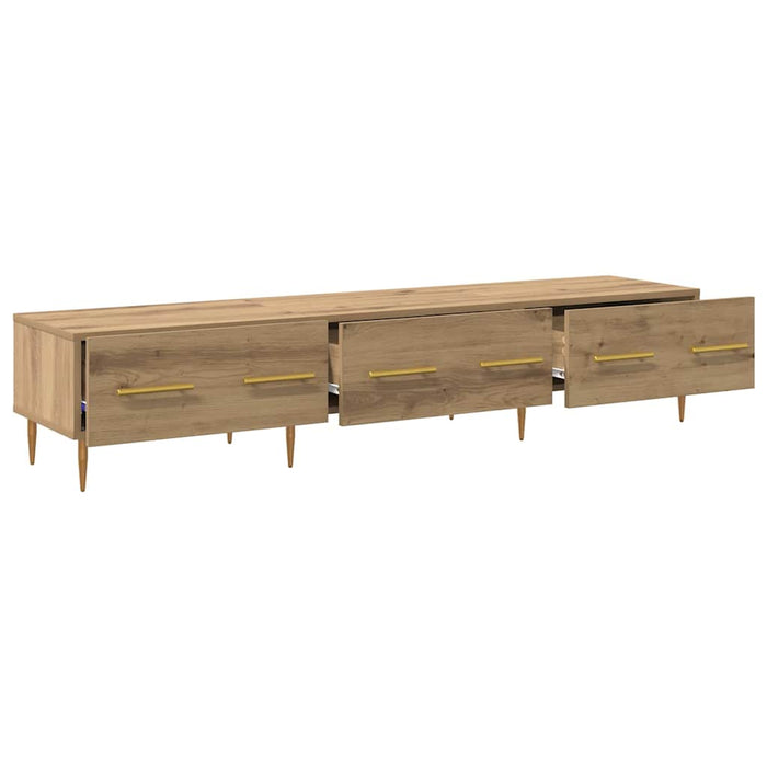 Cabinet TV Stejar Artizanal 150 x 36 x 30 cm Lemn compozit - WALTI WALTI