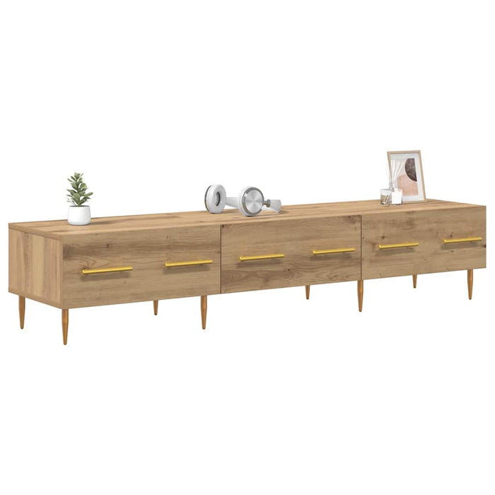 Cabinet TV Stejar Artizanal 150 x 36 x 30 cm Lemn compozit - WALTI WALTI