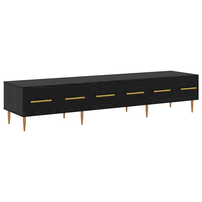 Cabinet TV Stejar Negru 150 x 36 x 30 cm Lemn compozit - WALTI WALTI