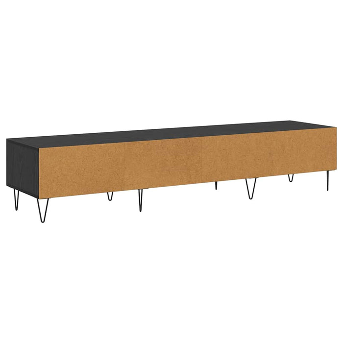 Cabinet TV Stejar negru 150 x 36 x 30 cm Lemn compozit - WALTI WALTI