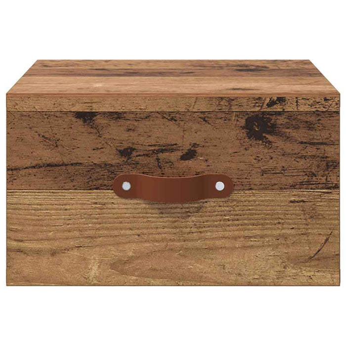 Noptieră suspendată Lemn Vechi 35 x 35 x 20 cm Lemn compozit - WALTI WALTI