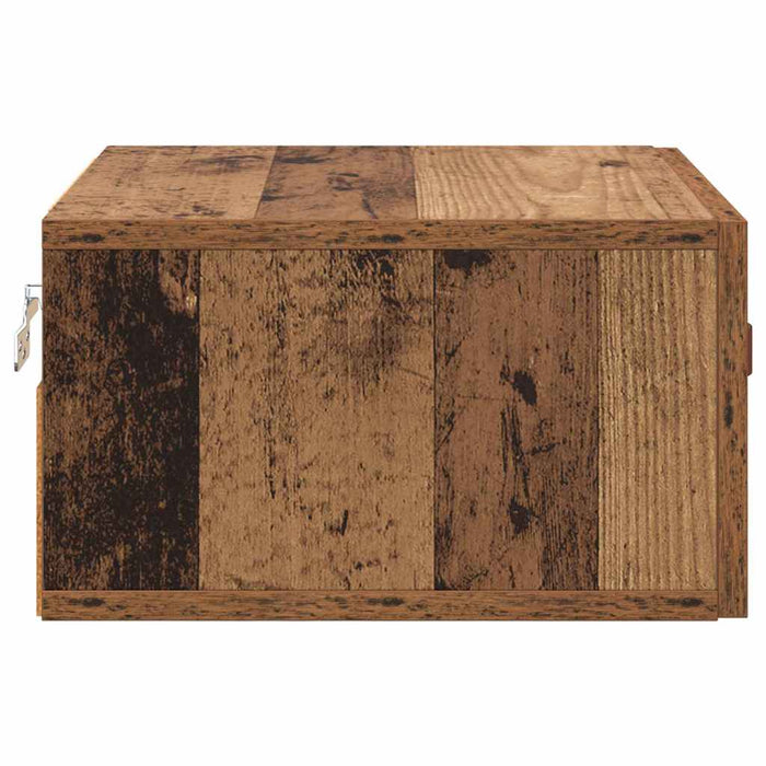 Noptieră suspendată Lemn Vechi 35 x 35 x 20 cm Lemn compozit - WALTI WALTI