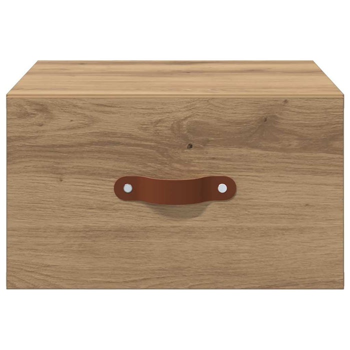 Noptieră suspendată Stejar Artizanal 35 x 35 x 20 cm - WALTI WALTI