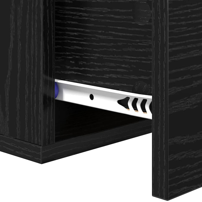 Noptieră suspendată Stejar Negru 35 x 35 x 20 cm Lemn compozit - WALTI WALTI