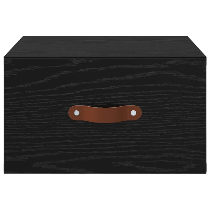 Noptieră suspendată Stejar Negru 35 x 35 x 20 cm Lemn compozit - WALTI WALTI