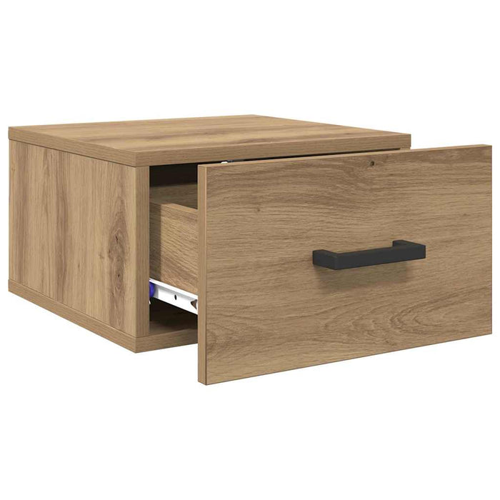 Dulap de noapte stejar artizanal 35 x 35 x 20 cm Lemn compozit - WALTI WALTI