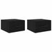 Dulap de noapte cu sertar 2 pcs Stejar negru 35 x 35 x 20 cm - WALTI WALTI