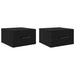 Dulap de noapte Pe perete 2 pcs Stejar negru 35 x 35 x 20 cm - WALTI WALTI