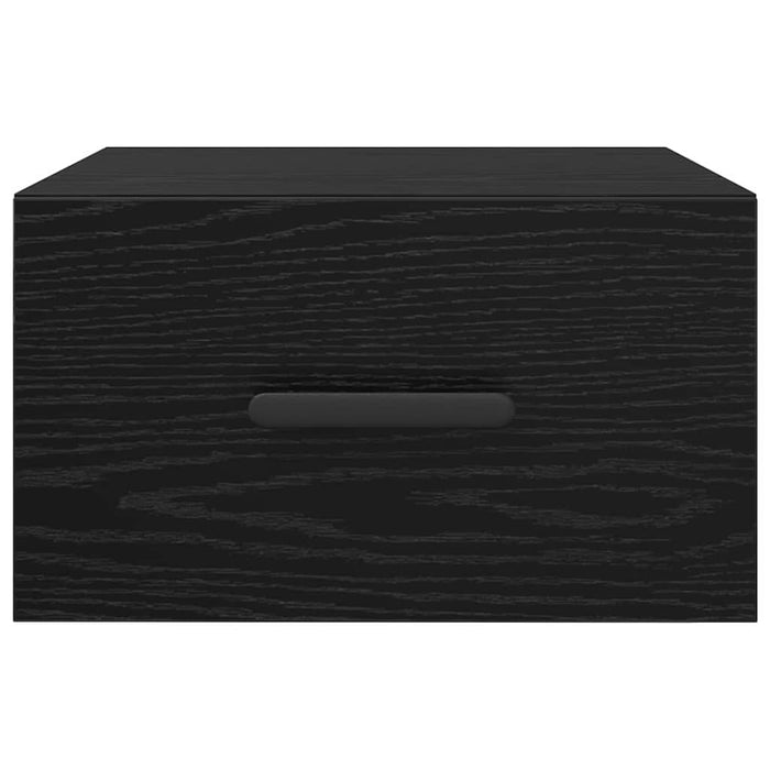 Dulap de noapte Pe perete 2 pcs Stejar negru 35 x 35 x 20 cm - WALTI WALTI