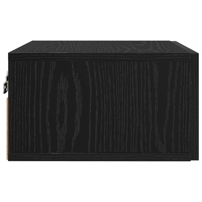 Dulap de noapte Pe perete 2 pcs Stejar negru 35 x 35 x 20 cm - WALTI WALTI