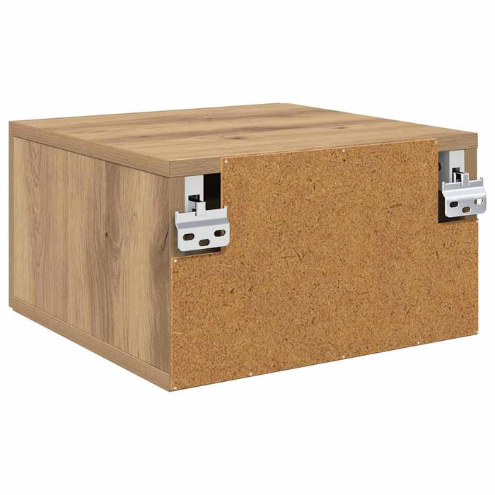 Dulap de noapte stejar artizanal 35 x 35 x 20 cm Lemn compozit - WALTI WALTI