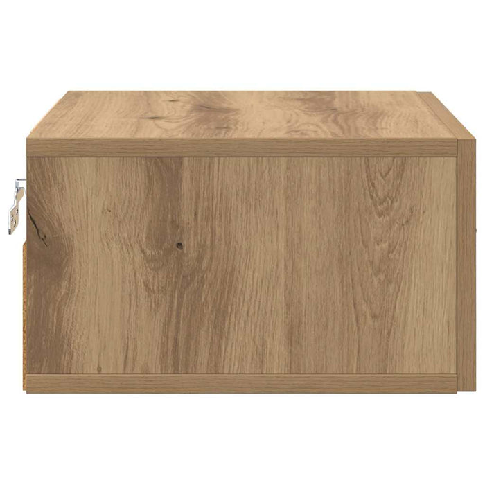 Dulap de noapte stejar artizanal 35 x 35 x 20 cm Lemn compozit - WALTI WALTI