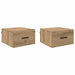 Dulap de noapte 2 pcs stejar artizanal 35 x 35 x 20 cm - WALTI WALTI
