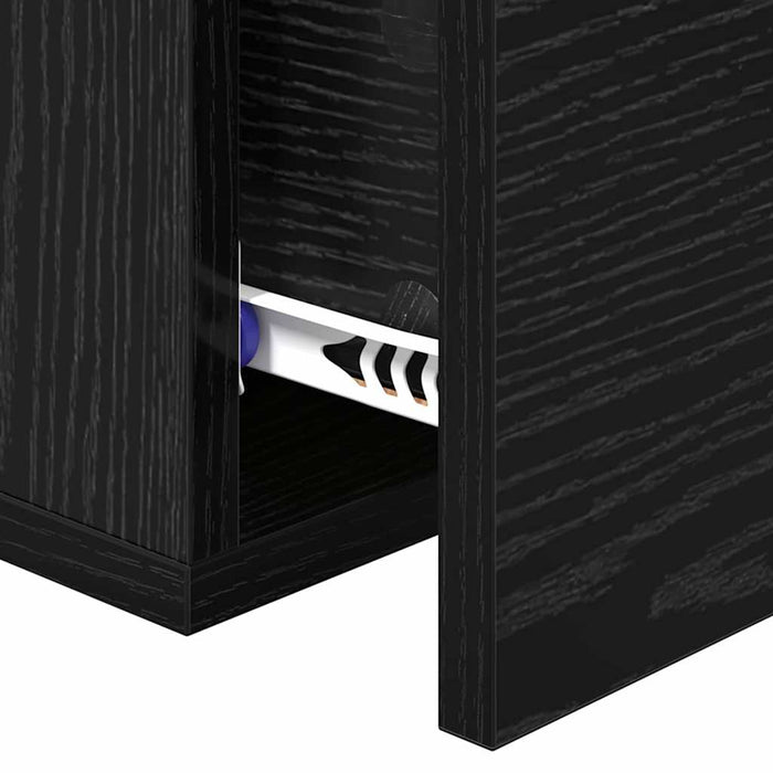 Dulap de noapte Stejar negru 35 x 35 x 20 cm Lemn compozit - WALTI WALTI