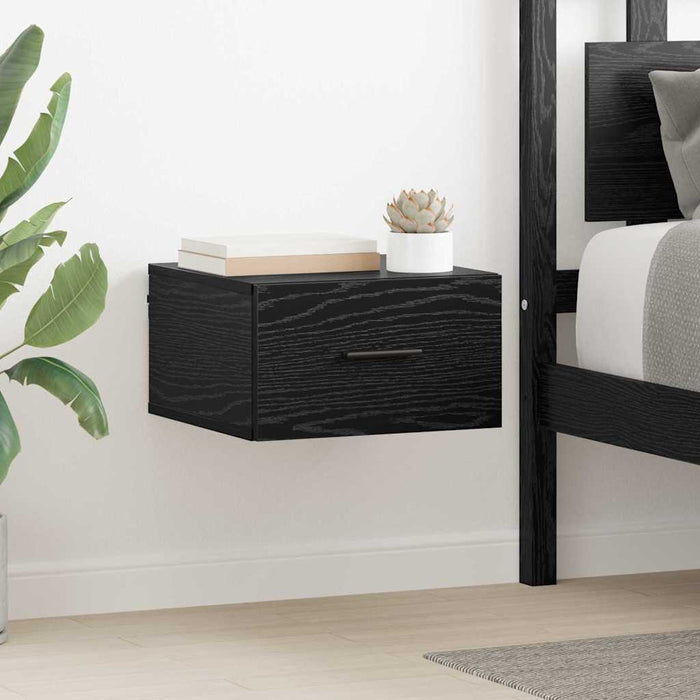 Dulap de noapte Stejar negru 35 x 35 x 20 cm Lemn compozit - WALTI WALTI