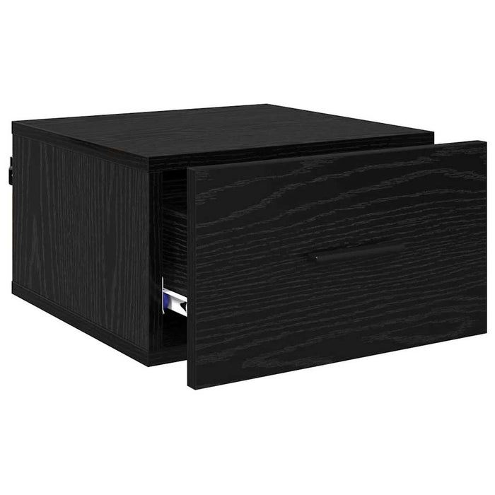 Dulap de noapte Stejar negru 35 x 35 x 20 cm Lemn compozit - WALTI WALTI