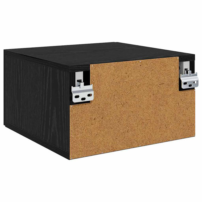Dulap de noapte Stejar negru 35 x 35 x 20 cm Lemn compozit - WALTI WALTI