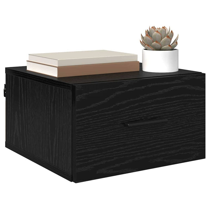 Dulap de noapte Stejar negru 35 x 35 x 20 cm Lemn compozit - WALTI WALTI