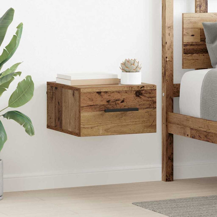 Dulap de noapte Lemn vechi 35 x 35 x 20 cm Lemn compozit - WALTI WALTI