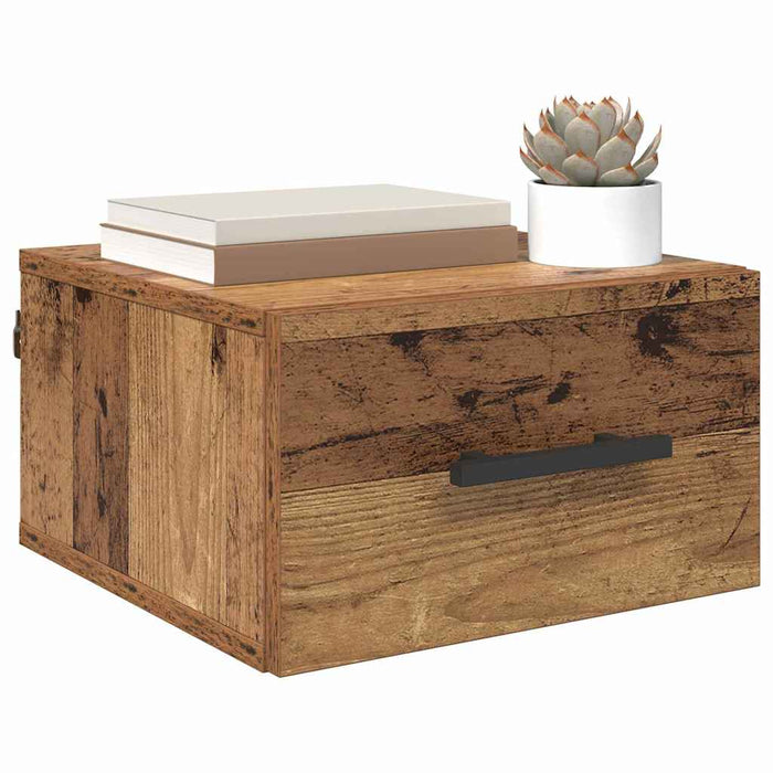 Dulap de noapte Lemn vechi 35 x 35 x 20 cm Lemn compozit - WALTI WALTI