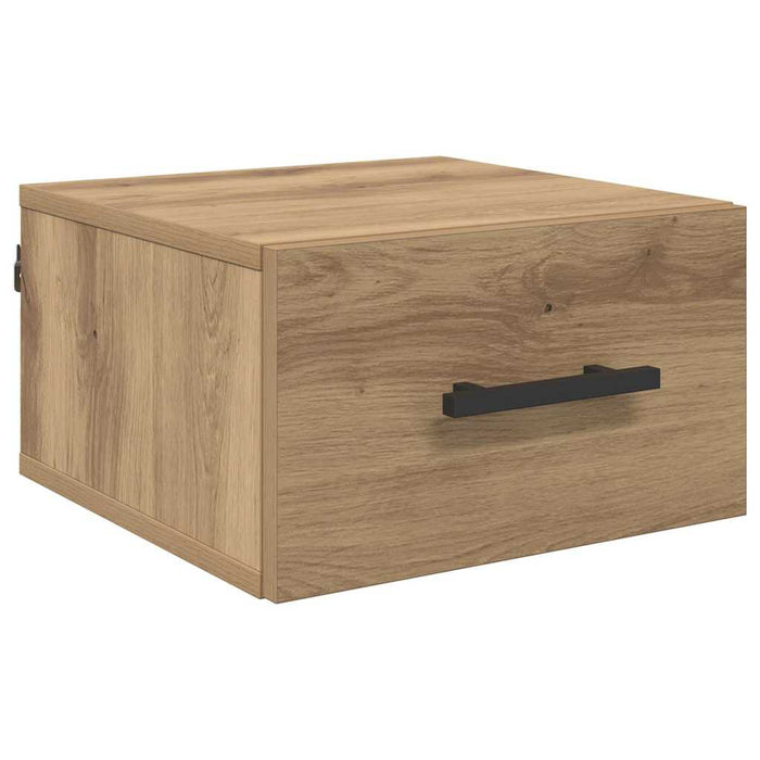 Dulap de noapte stejar artizanal 35 x 35 x 20 cm Lemn compozit - WALTI WALTI