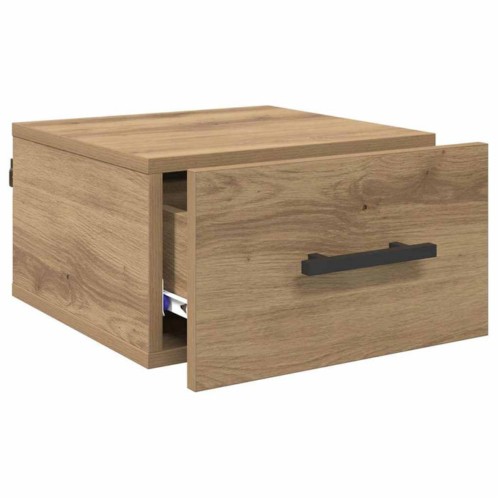 Dulap de noapte stejar artizanal 35 x 35 x 20 cm Lemn compozit - WALTI WALTI