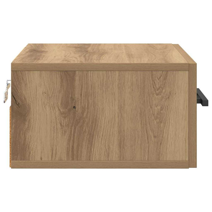 Dulap de noapte stejar artizanal 35 x 35 x 20 cm Lemn compozit - WALTI WALTI
