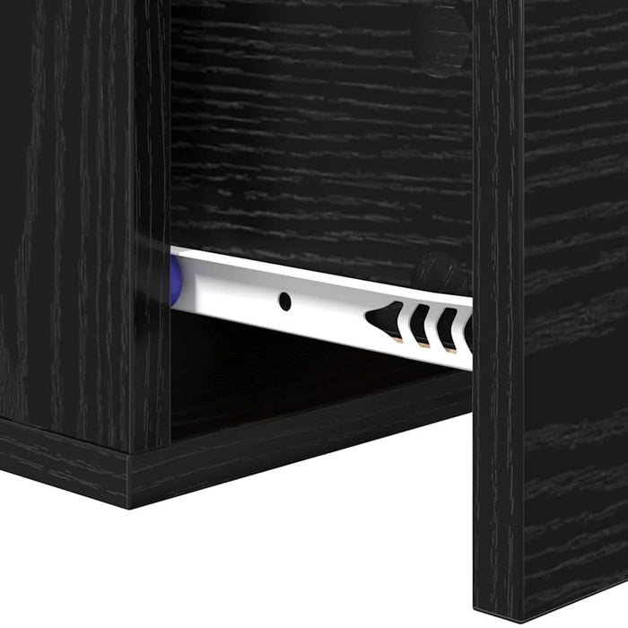 Dulap de noapte Stejar negru 35 x 35 x 20 cm Lemn compozit - WALTI WALTI