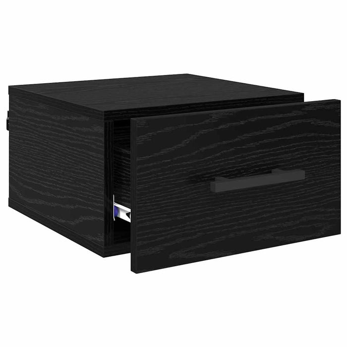 Dulap de noapte Stejar negru 35 x 35 x 20 cm Lemn compozit - WALTI WALTI