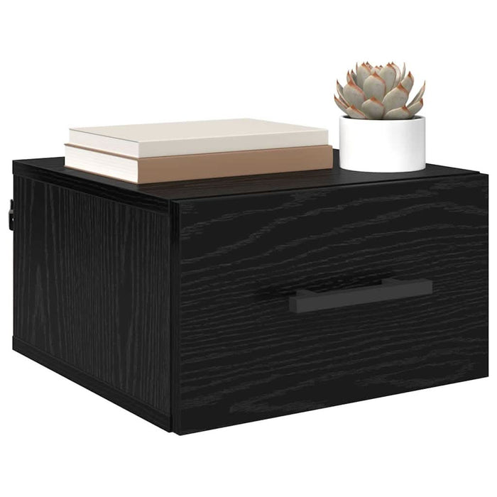 Dulap de noapte Stejar negru 35 x 35 x 20 cm Lemn compozit - WALTI WALTI