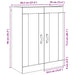 Dulap montat pe perete Stejar Artizanal 69,5 x 34 x 90 cm - WALTI WALTI