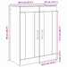 Dulap montat pe perete Stejar Artizanal 69,5 x 34 x 90 cm - WALTI WALTI