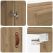 Dulap montat pe perete Stejar Artizanal 34,5 x 34 x 90 cm - WALTI WALTI