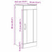 Dulap montat pe perete Stejar Negru 34,5 x 34 x 90 cm - WALTI WALTI