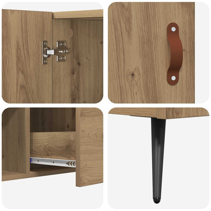 Bufet Stejar Artizanal 100 x 36 x 60 cm Lemn compozit WALTI