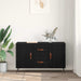 Bufet cu sertar Stejar Negru 100 x 36 x 60 cm Lemn compozit - WALTI WALTI