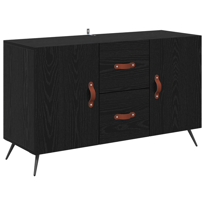 Bufet cu sertar Stejar Negru 100 x 36 x 60 cm Lemn compozit - WALTI WALTI