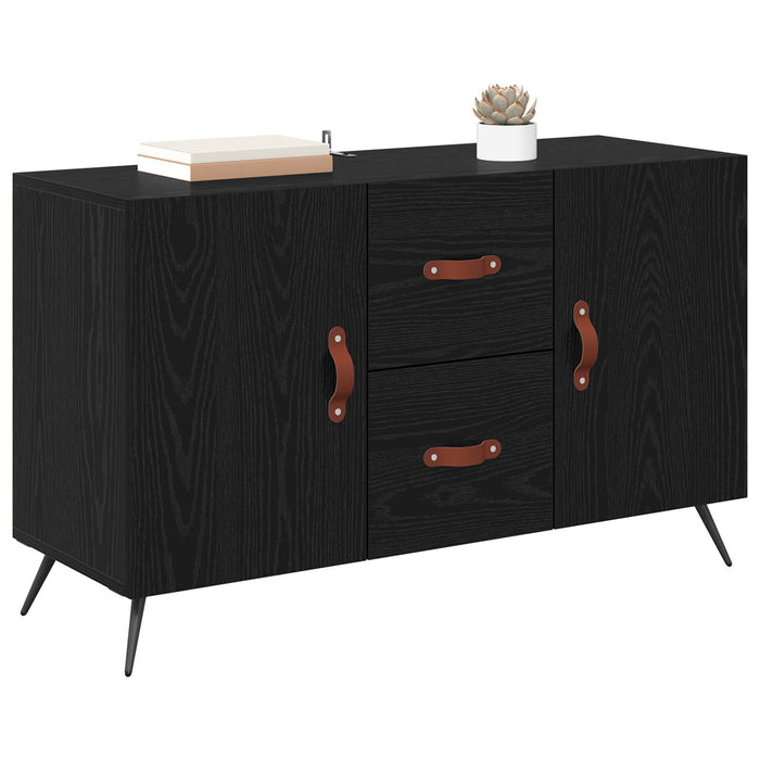 Bufet cu sertar Stejar Negru 100 x 36 x 60 cm Lemn compozit - WALTI WALTI