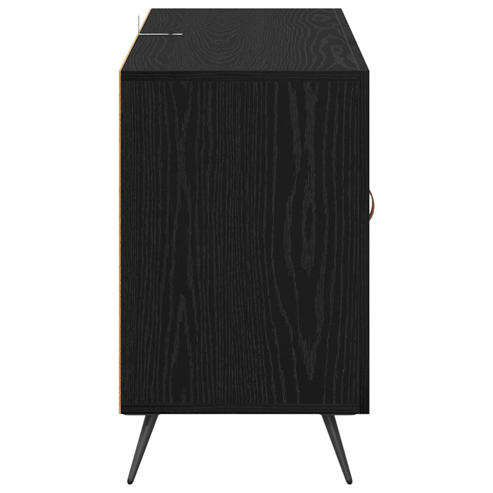 Bufet cu sertar Stejar Negru 100 x 36 x 60 cm Lemn compozit - WALTI WALTI