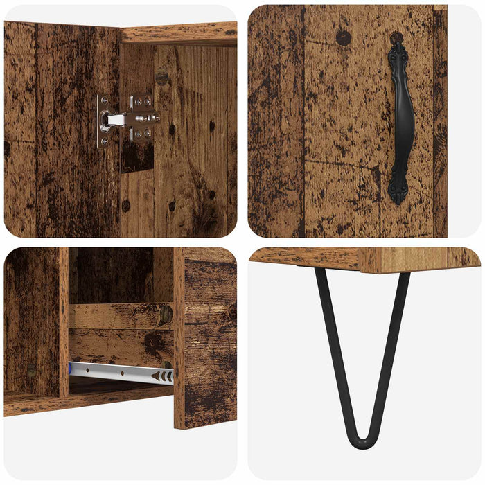 Bufet cu sertar Lemn Vechi 100 x 36 x 60 cm Lemn compozit - WALTI WALTI