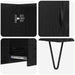 Bufet cu sertar Stejar Negru 100 x 36 x 60 cm Lemn compozit - WALTI WALTI