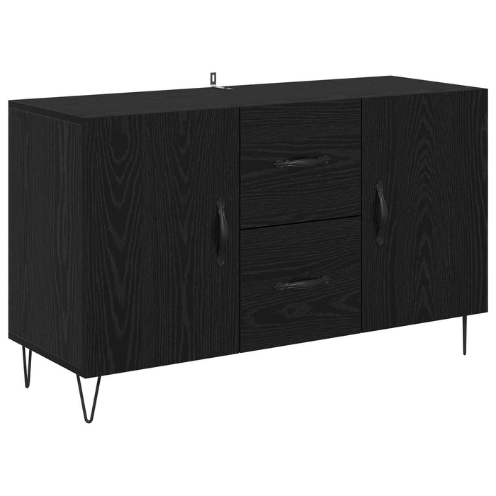 Bufet cu sertar Stejar Negru 100 x 36 x 60 cm Lemn compozit - WALTI WALTI